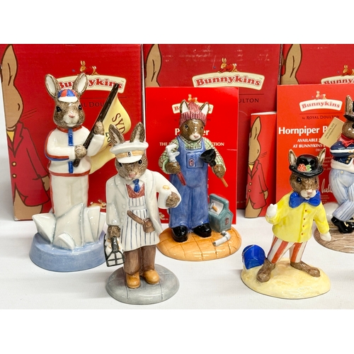 902 - 11 Royal Doulton Bunnykins. Limited Edition England Athlete Bunnykins Sydney 2000. Signed Milkman Bu... 