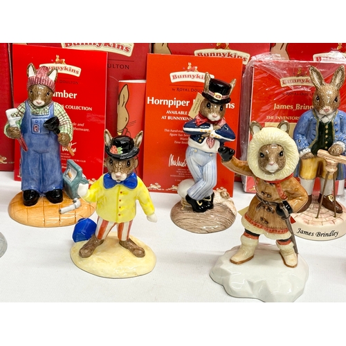 902 - 11 Royal Doulton Bunnykins. Limited Edition England Athlete Bunnykins Sydney 2000. Signed Milkman Bu... 