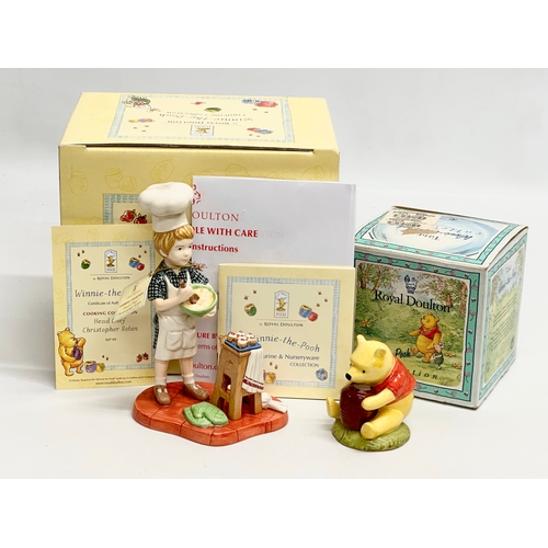 905 - Royal Doulton Winnie The Pooh. The Cooking Collection Head Chef Christopher Robin. Winnie The Pooh a... 