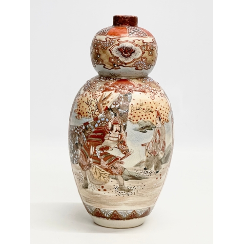 134 - An Early 20th Century Japanese double gourd vase by Satsuma. Late Meiji Period (1868-1912) circa 190... 