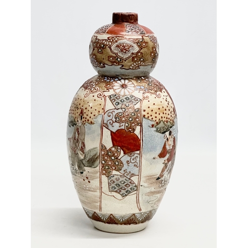 134 - An Early 20th Century Japanese double gourd vase by Satsuma. Late Meiji Period (1868-1912) circa 190... 