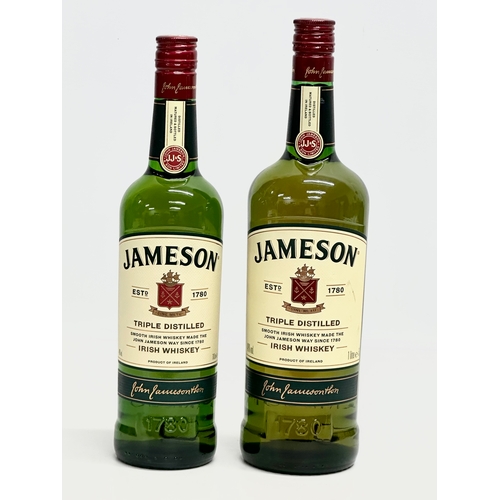 571 - Two bottles of Jameson Whiskey. A 1litre Triple Distilled Irish Whiskey. A 70cl Triple Distilled Iri... 