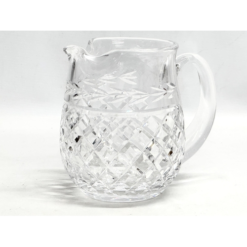 681 - A Waterford Crystal “Glandore” water jug. 17x12x15.5cm.