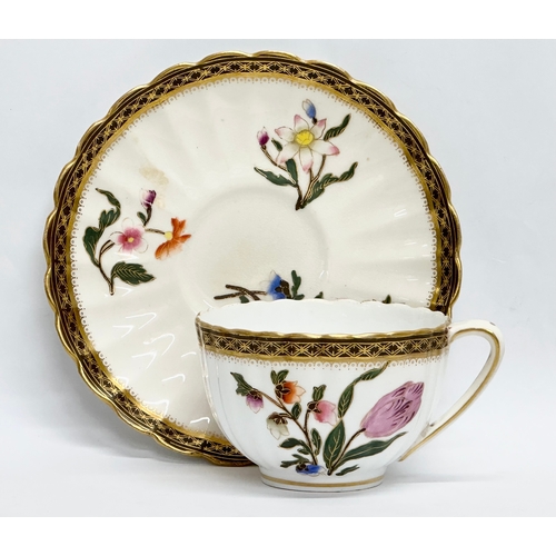 19 - A 19th Century Royal Worcester cup and saucer.