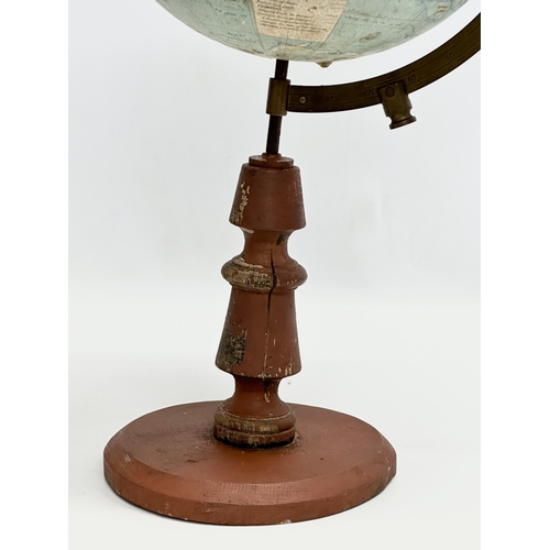 176 - An Early 20th Century Terrestrial Globe. Made in France. 54cm