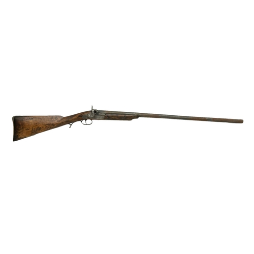 246 - Robert Hughes, London. A 19th Century 12 Bore Single Barrel Shotgun. Percussion. Circa 1865. 126cm