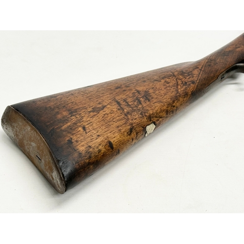 246 - Robert Hughes, London. A 19th Century 12 Bore Single Barrel Shotgun. Percussion. Circa 1865. 126cm