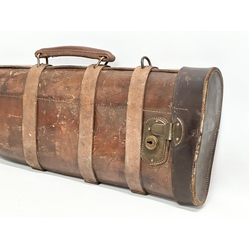 248 - An Early 20th Century mutton leather gun case. 75cm