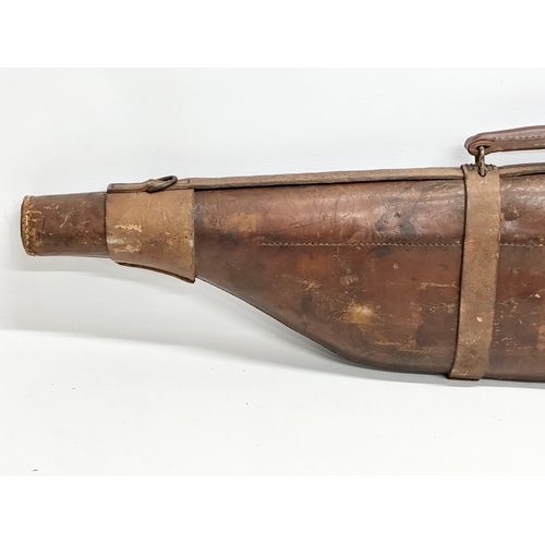 248 - An Early 20th Century mutton leather gun case. 75cm