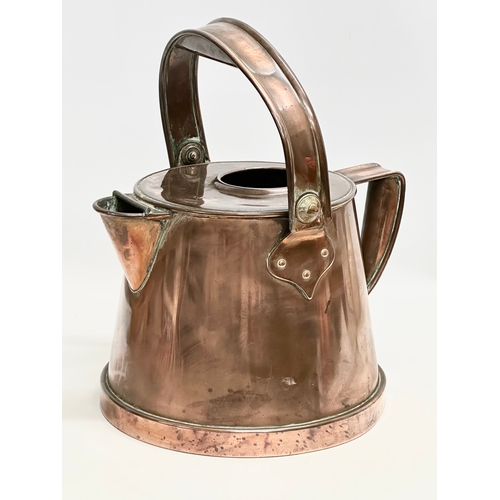 602 - Orme Evans & Co. An Early 20th Century copper hot water jug. Circa 1915. 32x29x24cm.