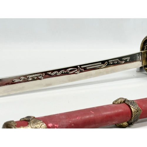 636 - A good quality Japanese Samurai style sword. 72cm