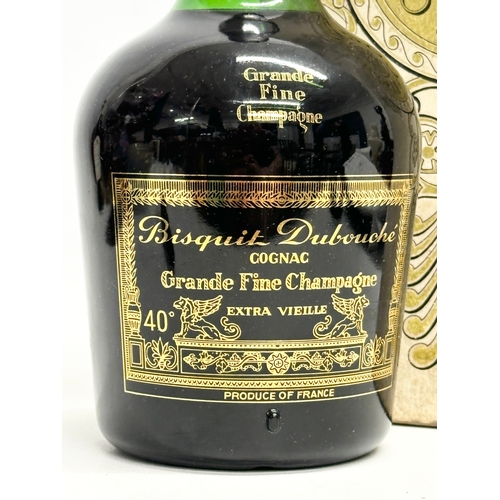 574 - A bottle of Bisquit Dubouche Cognac. Grande Fine Champagne. Extra Vielle. With original box.