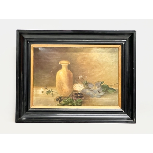 403 - A Late 19th/Early 20th Century Still Life oil on canvas. 41x28cm. Frame 54x42cm.