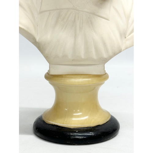 272 - A signed 20th Century bust on marble base. In the manner of Prof. Giuseppe Bessi. 29cm