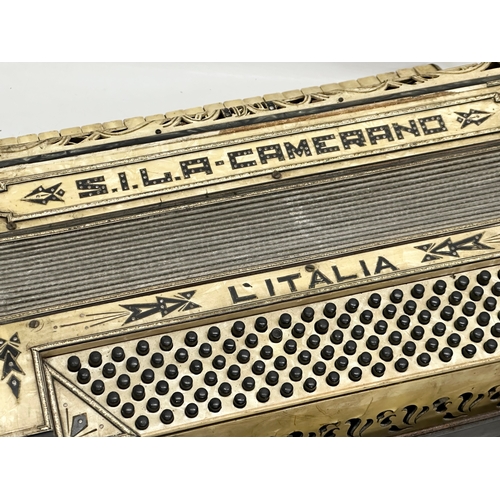 281 - Sila Camerano. A mother of pearl style accordion by Sila Canerano, L’Italia.