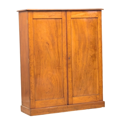 920 - A Victorian mahogany side cabinet with 3 interior shelves. 95.5x32.5x116.5cm. 9