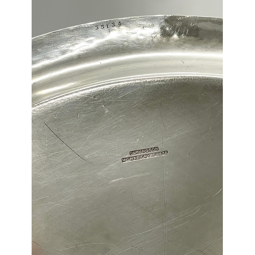 771 - A large Grand Central Hotel Monarchy silver plated tray, by Elkington. 38.5cm