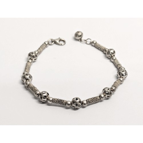 719 - A silver  bracelet, 9.35grams