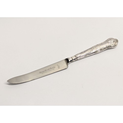 724 - A silver handled knife, HB Sheffield