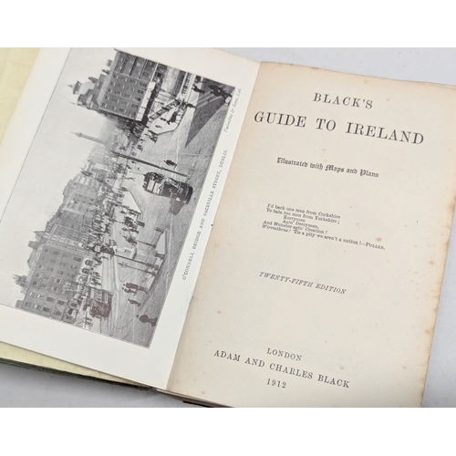 752 - Black's Guide To Ireland. 1912. Illustrated with maps and plans. Adam and Charles Black, London.