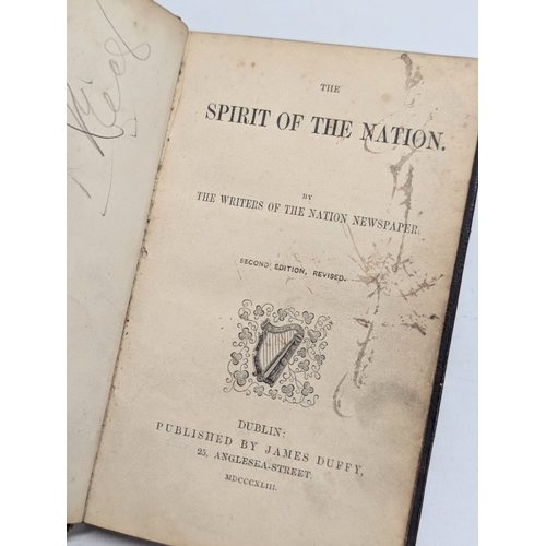 755 - The Spirit of The Nation by The Writers of The Nation Newspaper. 1843. Second edition, revised. Publ... 