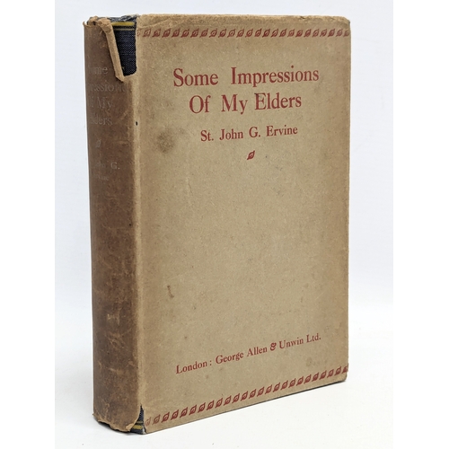 760 - Some Impressions of My Elders by St. John G. Ervine. 1924. London. George Allen & Unwin Ltd.