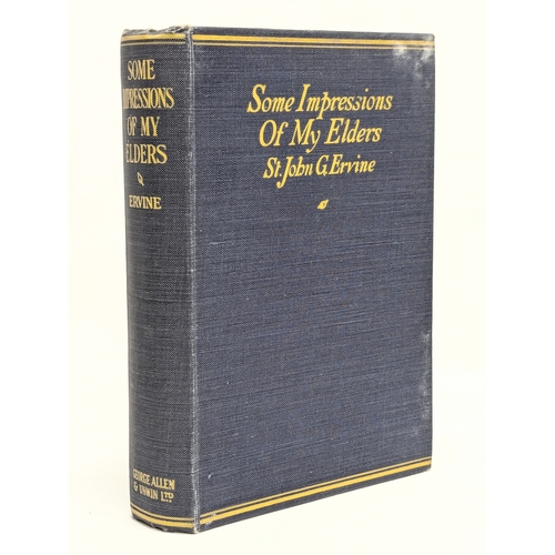 760 - Some Impressions of My Elders by St. John G. Ervine. 1924. London. George Allen & Unwin Ltd.