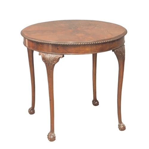 985 - An Early 20th Century Chippendale Revival mahogany window table / centre table on Ball & Claw feet. ... 