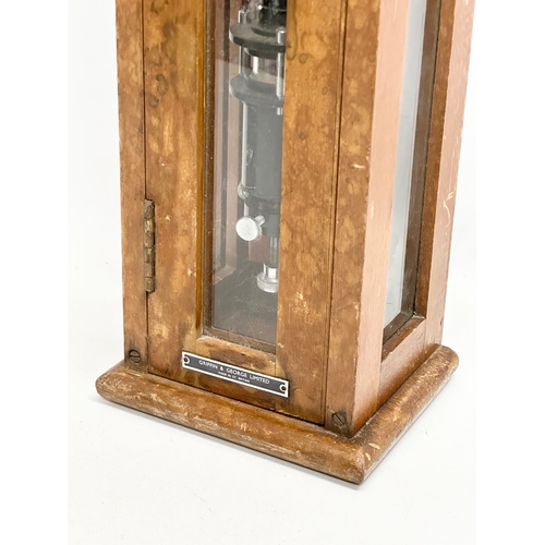 422 - A large 1930’s Griffin & George Limited ships barometer. 118cm.