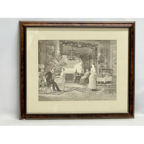 971 - A pair of Late 19th/Early 20th Century prints. Reframed. 71x60cm