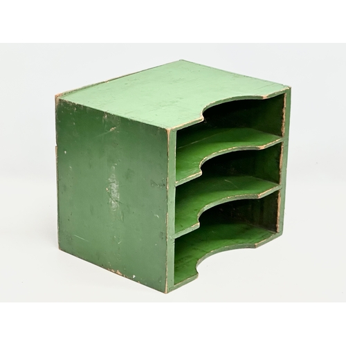 779 - An Early 20th Century desktop organiser. 35x27x30cm