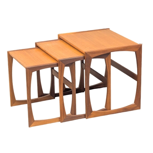 59 - A G-Plan Quadrille Mid Century teak nest of tables. Designed by Roger Bennett. (10)