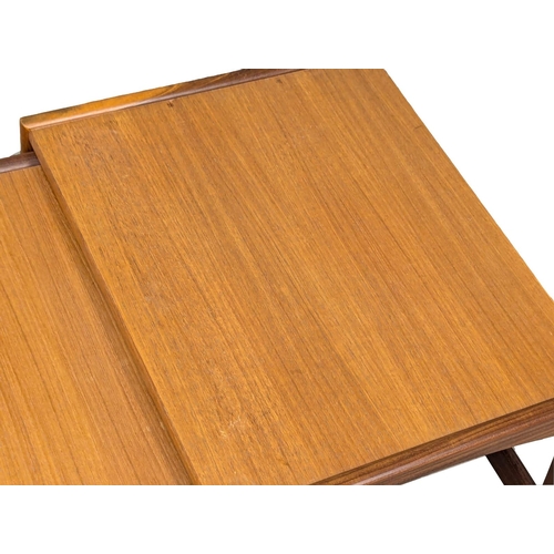 59 - A G-Plan Quadrille Mid Century teak nest of tables. Designed by Roger Bennett. (10)