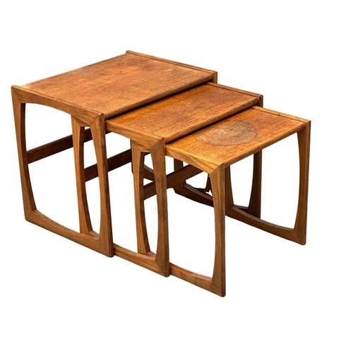 438 - A G-Plan “Quadrille” Mid Century teak nest of tables. Designed by Roger Bennett.. 8