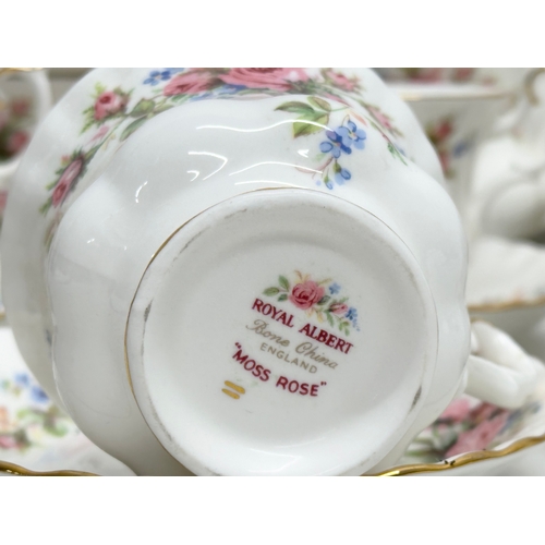 745 - A 21 piece Royal Albert “Moss Rose” tea service.