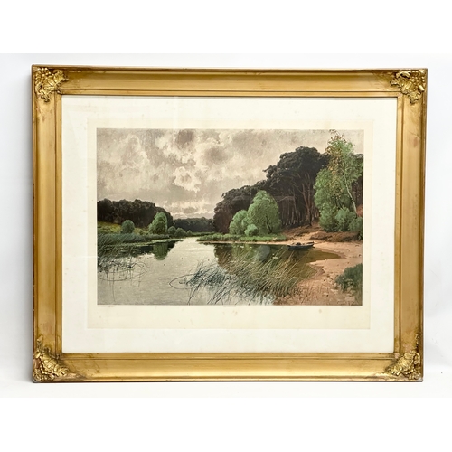 285 - A large Early 20th Century gilt framed print. K. Muller Kurzwelly. 108x87cm.