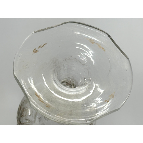 287 - A 19th Century Islamic style glass rose water sprinkler vase, with original screw lid. 26cm