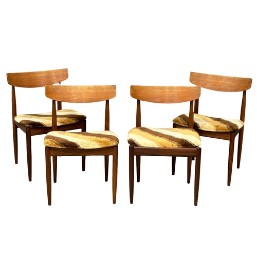 15 - A G-Plan Mid Century teak extending dining table and 4 chairs. Closed 111.5x72.5cm. Open 150.5x111.5... 