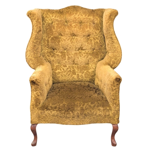 161 - An Early 20th Century Georgian style wingback armchair. Circa 1900-1910. 2