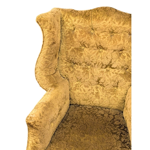 161 - An Early 20th Century Georgian style wingback armchair. Circa 1900-1910. 2