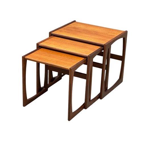 164 - A G-Plan “Quadrille” Mid Century teak nest of tables. Designed by Roger Bennett. (5)