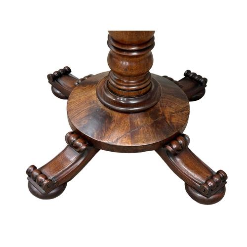 170 - A William IV mahogany turnover tea table. Circa 1830. 91x43x72cm. 2