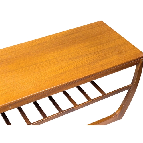 171 - A Mid Century teak coffee table by Beithcraft. 122x46x45cm. 3