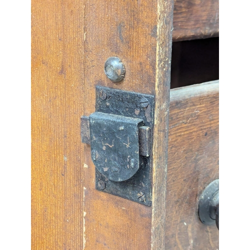 227 - A large Mid 19th Century Victorian pine Lancashire dresser wit original scumble finish. Circa 1860. ... 