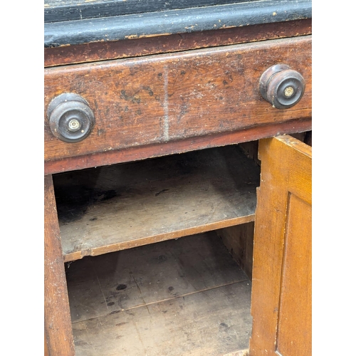 227 - A large Mid 19th Century Victorian pine Lancashire dresser wit original scumble finish. Circa 1860. ... 