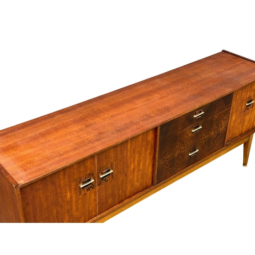 228 - A Mid Century teak and rosewood sideboard by Stonehill. 182x43x75cm. 5