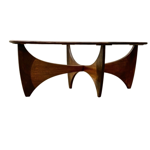 28 - A G-Plan “Fresco” Mid Century teak Astro coffee table. Designed by Victor Wilkins. 121.5x66x42cm (8)