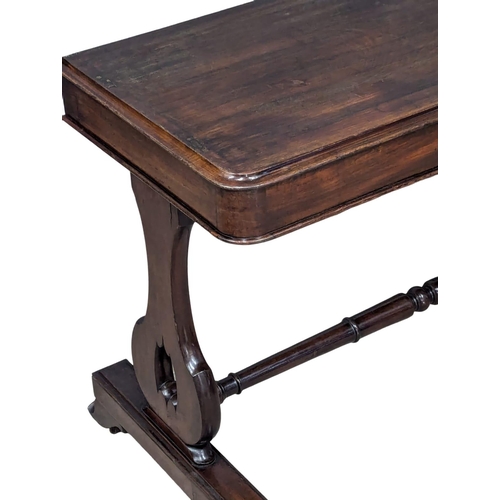 354 - A William IV rosewood military campaign table. 1