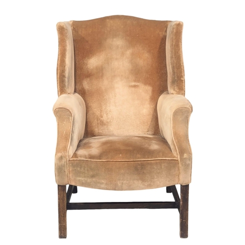 376 - An Early 20th century Georgian style wingback armchair. 9