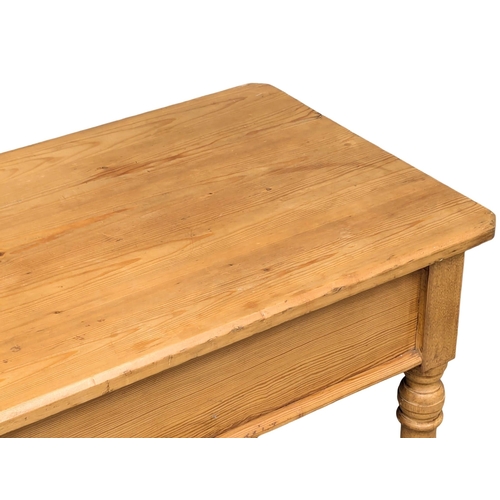 384 - A Late 19th Century pine hall table / side table. Circa 1890-1900. 76.5x50x76.5cm  (4)